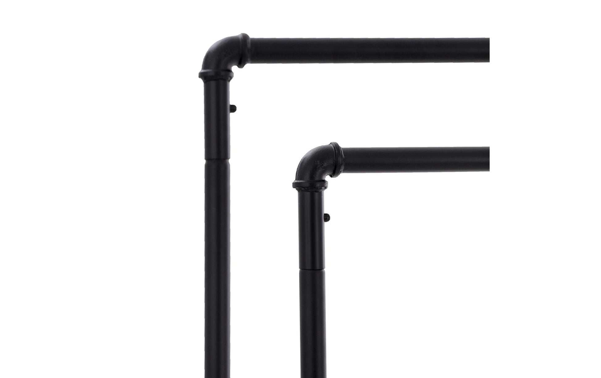 Songmics Garderobenständer – Stahl, Schwarz, 100 × 59 × 146 cm
