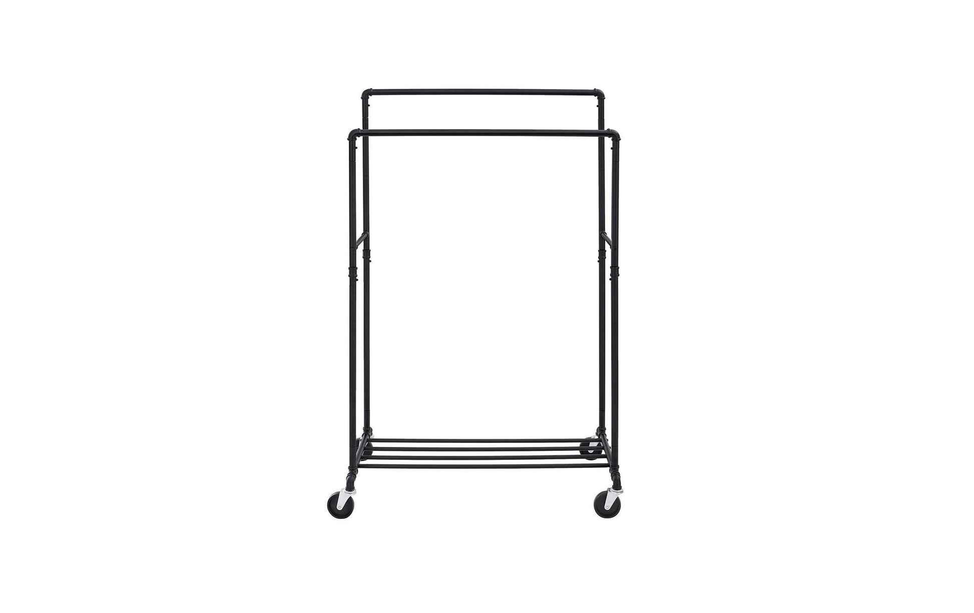 Songmics Garderobenständer – Stahl, Schwarz, 100 × 59 × 146 cm