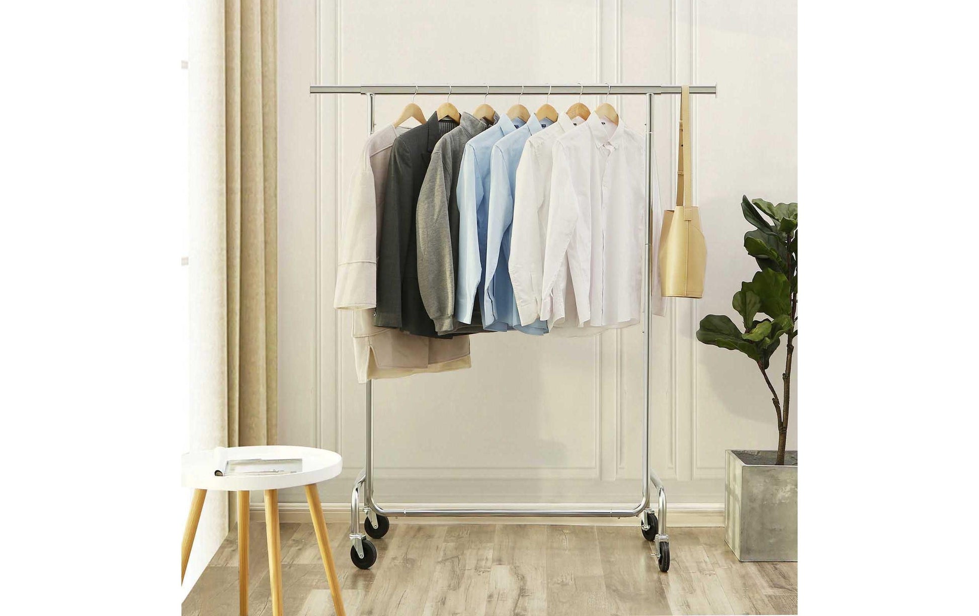 Songmics HSR11S Garderobenständer – Metall – Silber – 1'600 mm