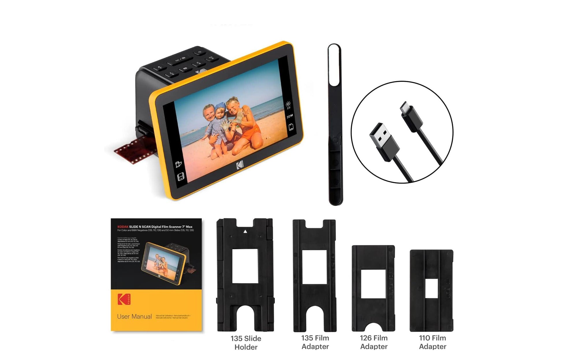 Kodak Slide N Scan – Dia-/Negativscanner, 24 × 36 mm, USB