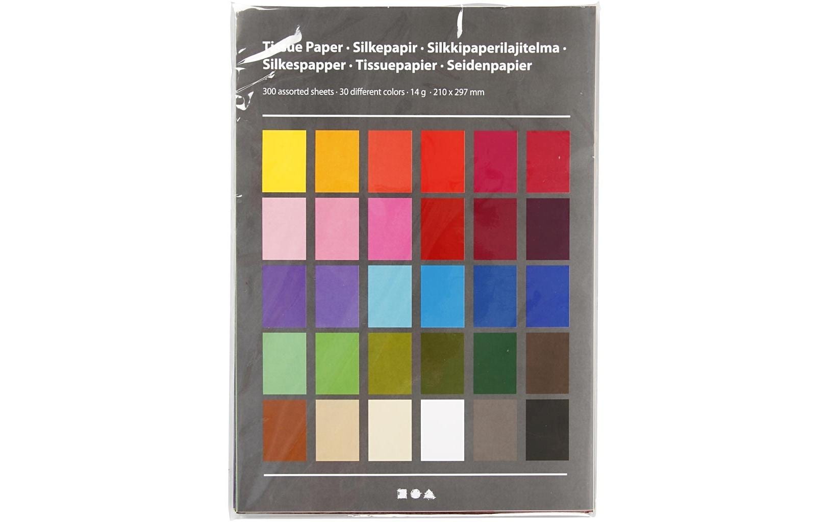 Creativ Company Seidenpapier – A4, mehrfarbig – 300 Blatt
