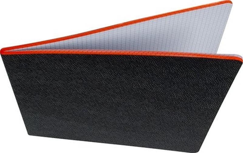 Neutral Wachstuchheft – A6 – kariert 4 mm – 72 Seiten – 80 g/m² – Softcover – schwarz