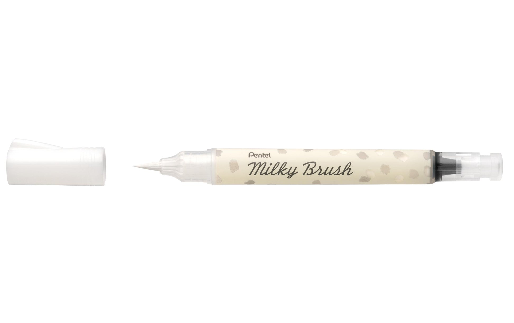 Pentel Milky Brush XGFH-PWX – Pinselstift – Pinselspitze, Nylon, Weiss, 1 Stück