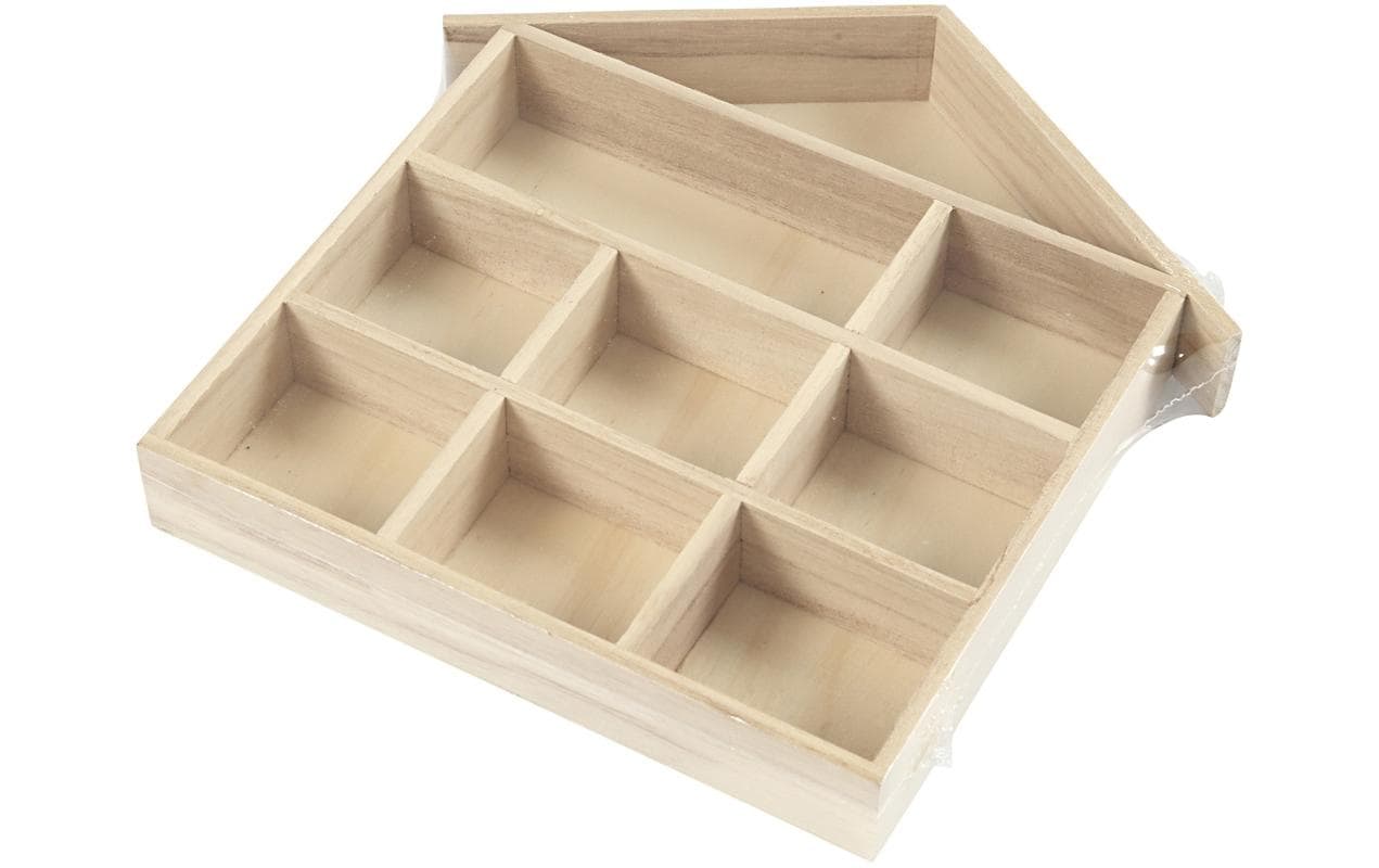 Creativ Company Setzkasten – Holz – Natur – 252 × 260 × 35 mm