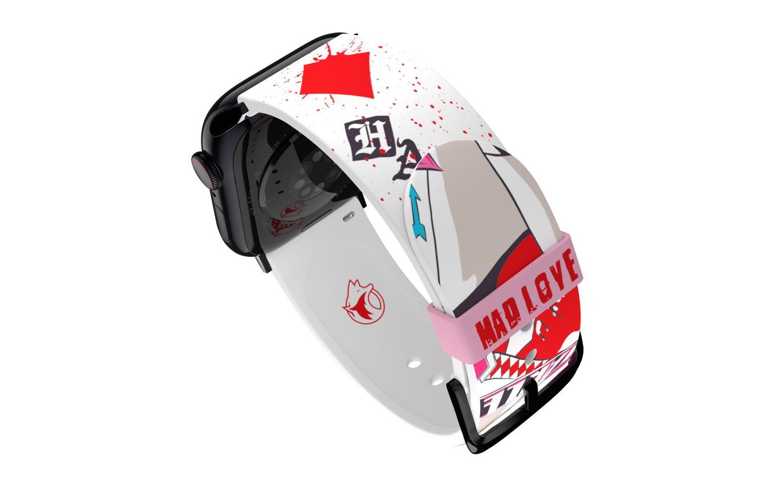 MobyFox Harley Quinn Mad Love – Silikon, Weiss/Blau, 22 mm, für Apple Watch