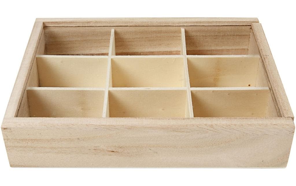 Creativ Company Schubladeneinsatz – Holz – Natur – 130 × 45 × 170 mm