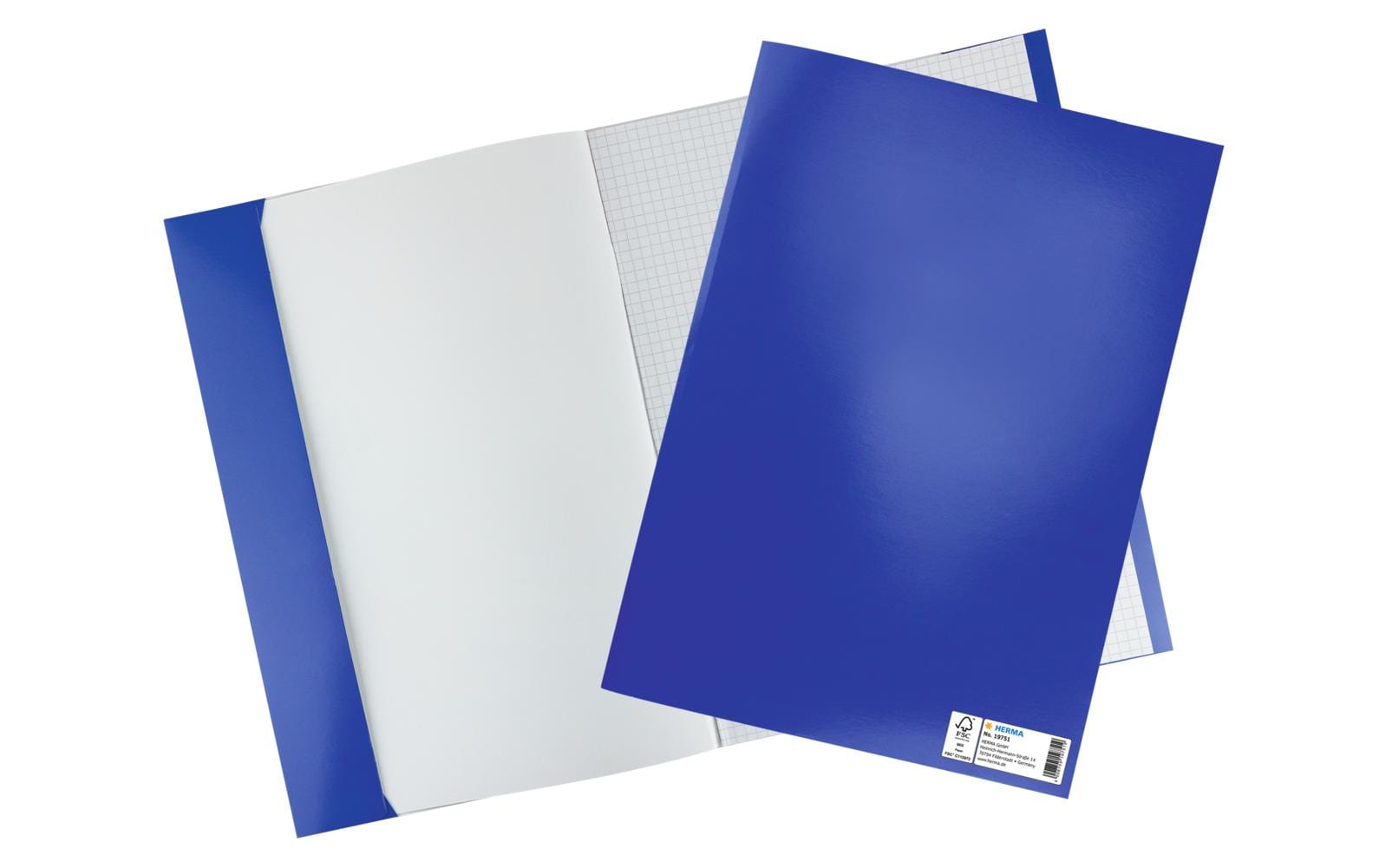 HERMA Heftschoner A4 – Karton, Dunkelblau