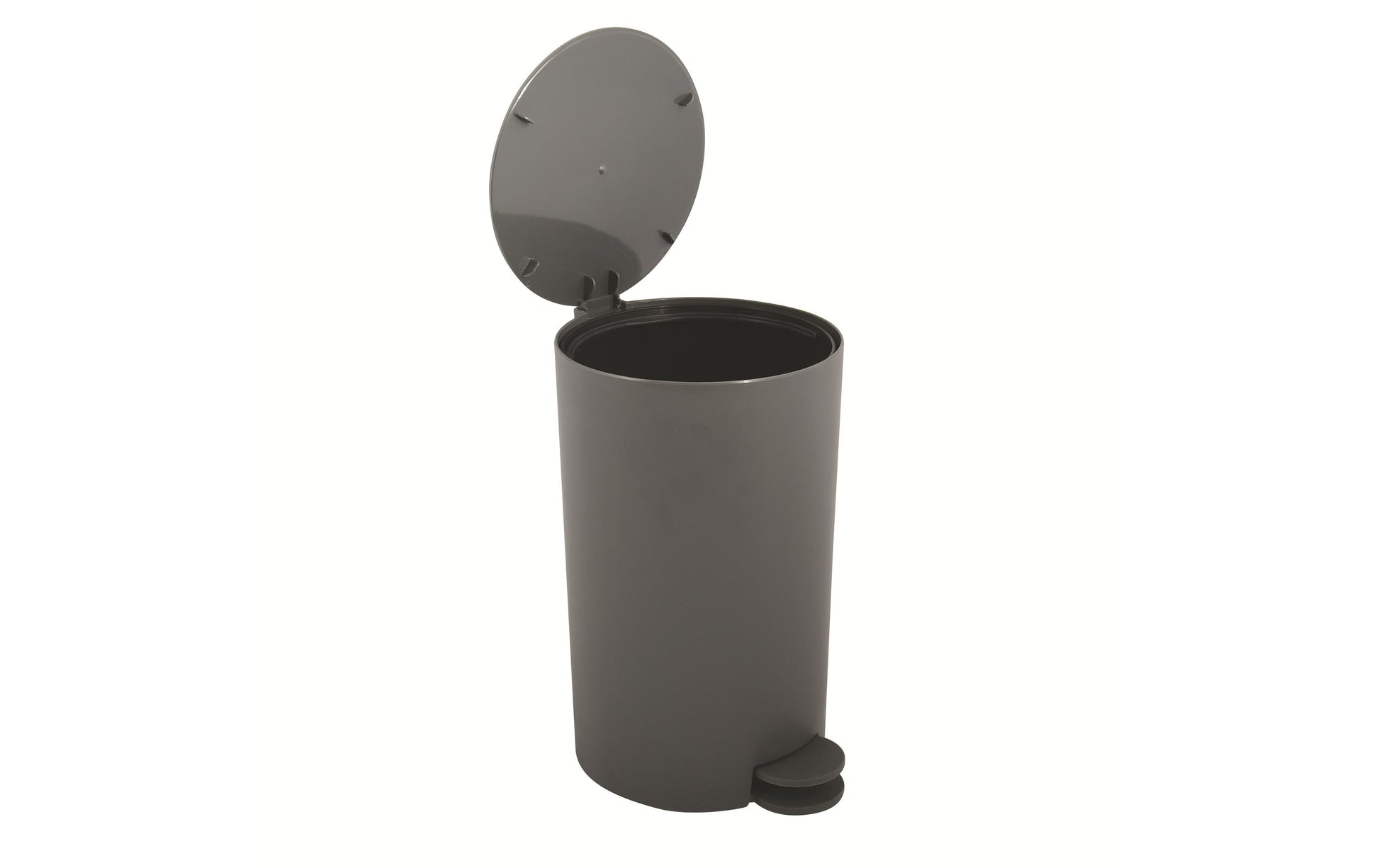 MSV Treteimer 141780 – 3 l – Kunststoff (PP), rund – anthrazit – mit Innenkübel, Müllsackhalterung
