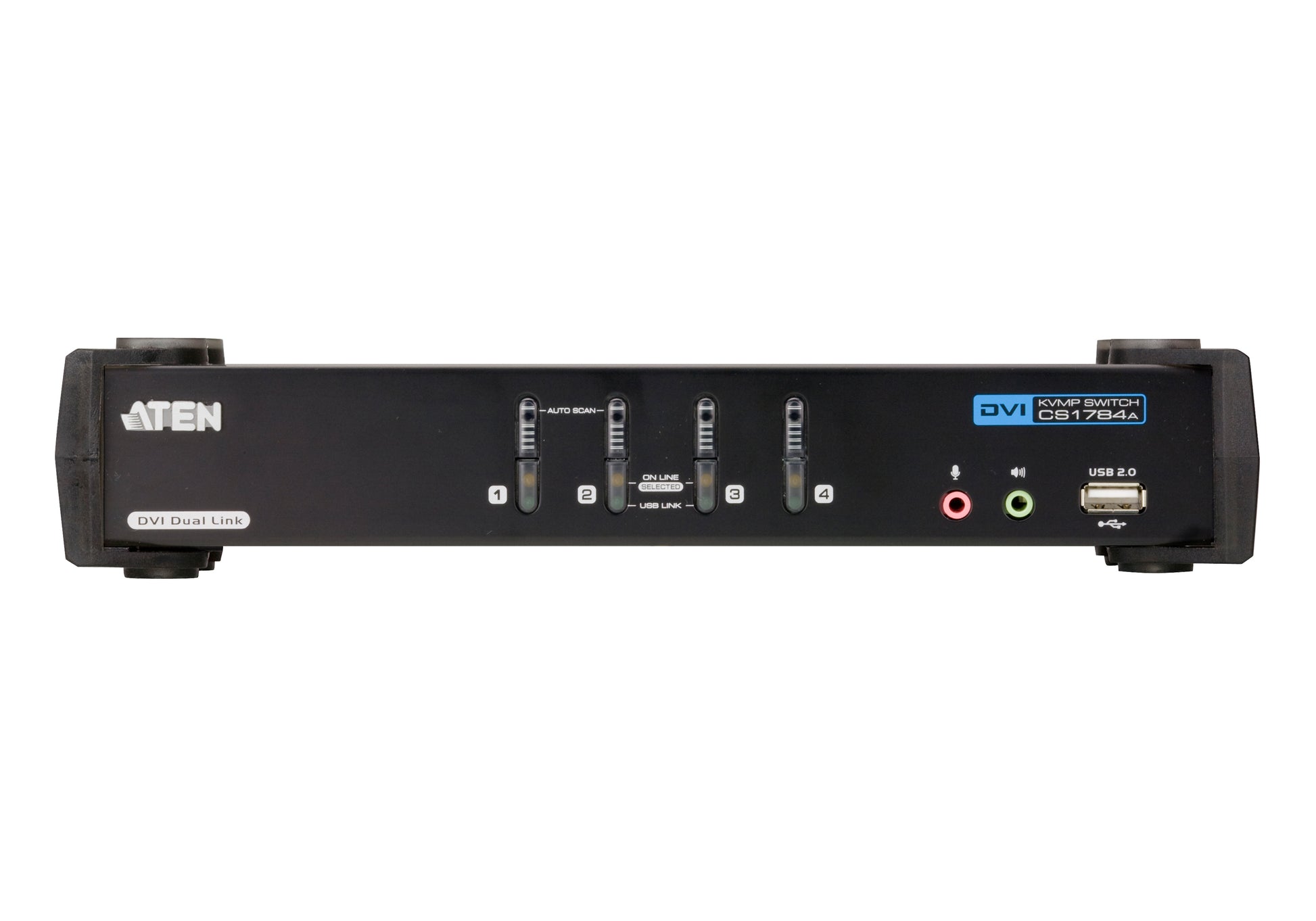 ATEN CS1784A – KVM-Switch 4×1, DVI-I/USB 2.0, 2560 × 1600, Audio, HDCP