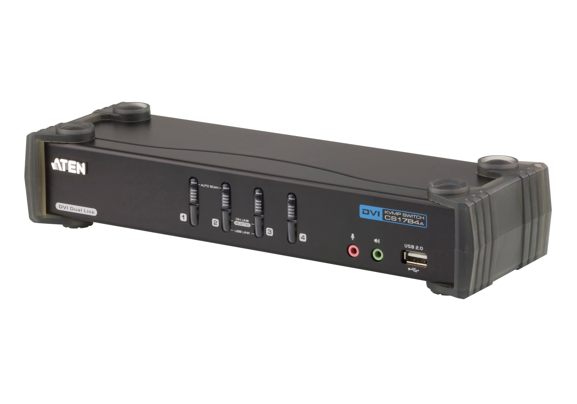 ATEN CS1784A – KVM-Switch 4×1, DVI-I/USB 2.0, 2560 × 1600, Audio, HDCP