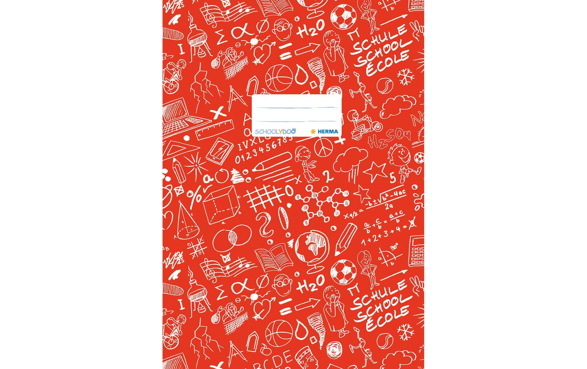 HERMA Heftschoner – Kunststoff, mit Beschriftungsfeld, Rot, 428×306 mm