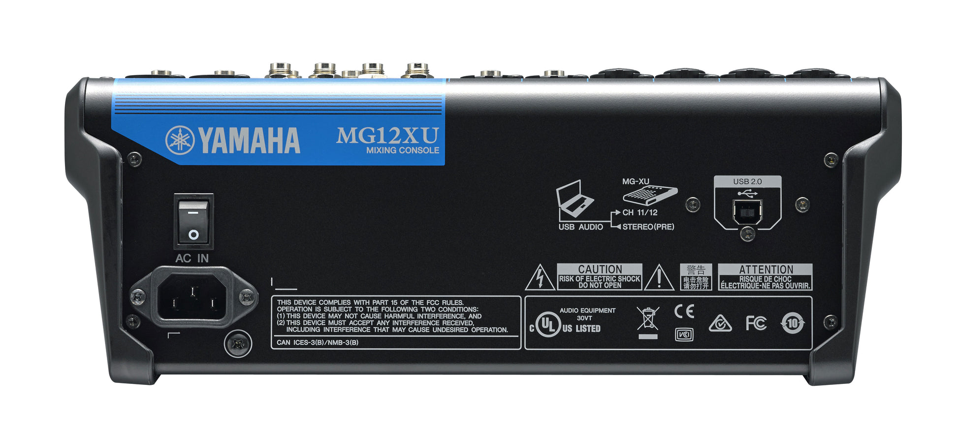 Yamaha MG12XU – 12-Kanal Mischpult, 24 Bit, 192 kHz, USB