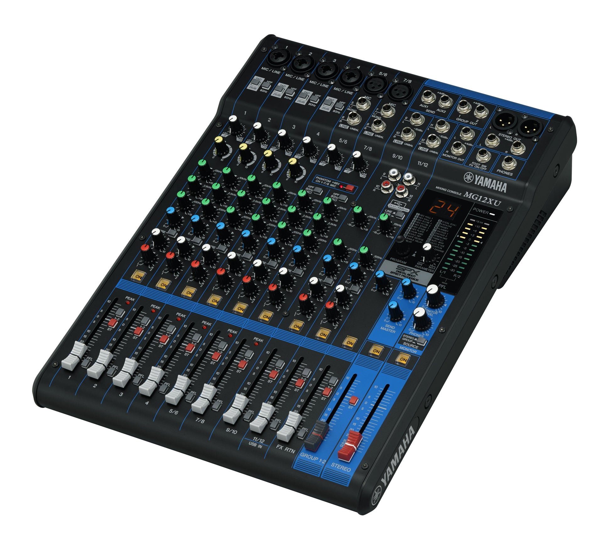 Yamaha MG12XU – 12-Kanal Mischpult, 24 Bit, 192 kHz, USB