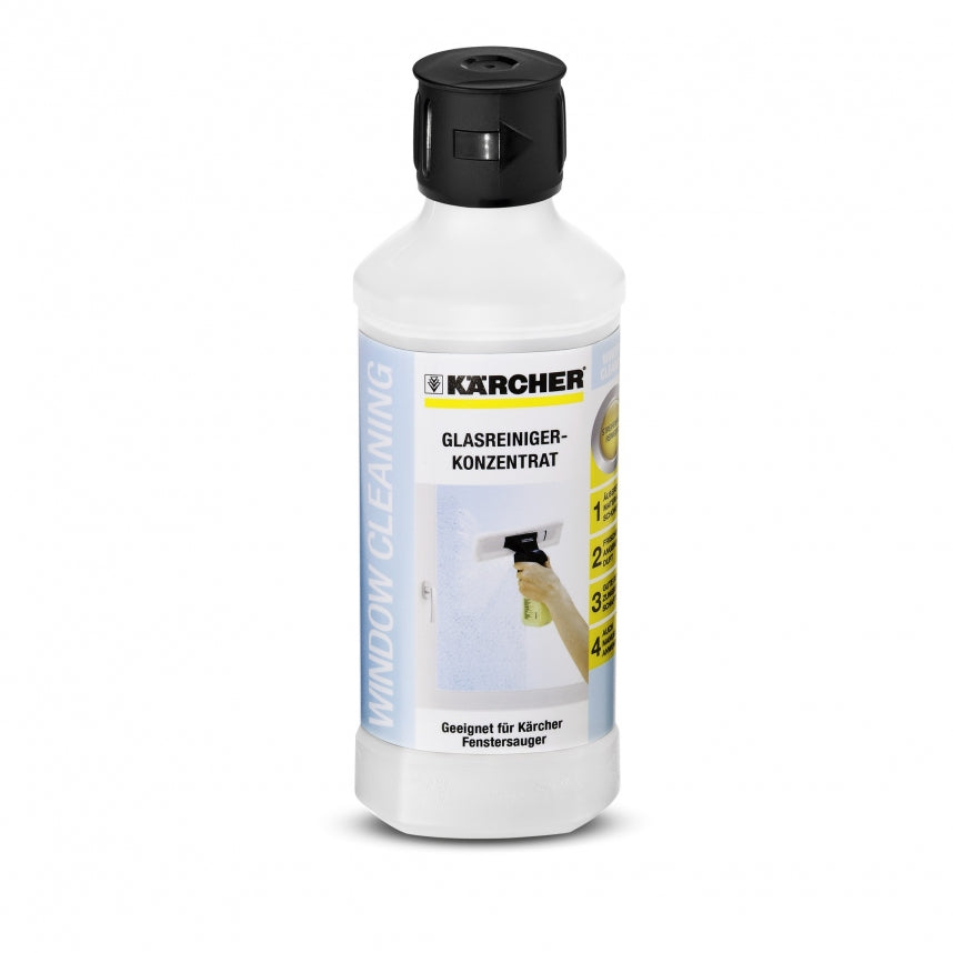 Kärcher Glas-/Oberflächenreiniger für Glas, für KV 4, WV 1, WV 2 – Flüssigkeit, Spraydose – 500 ml