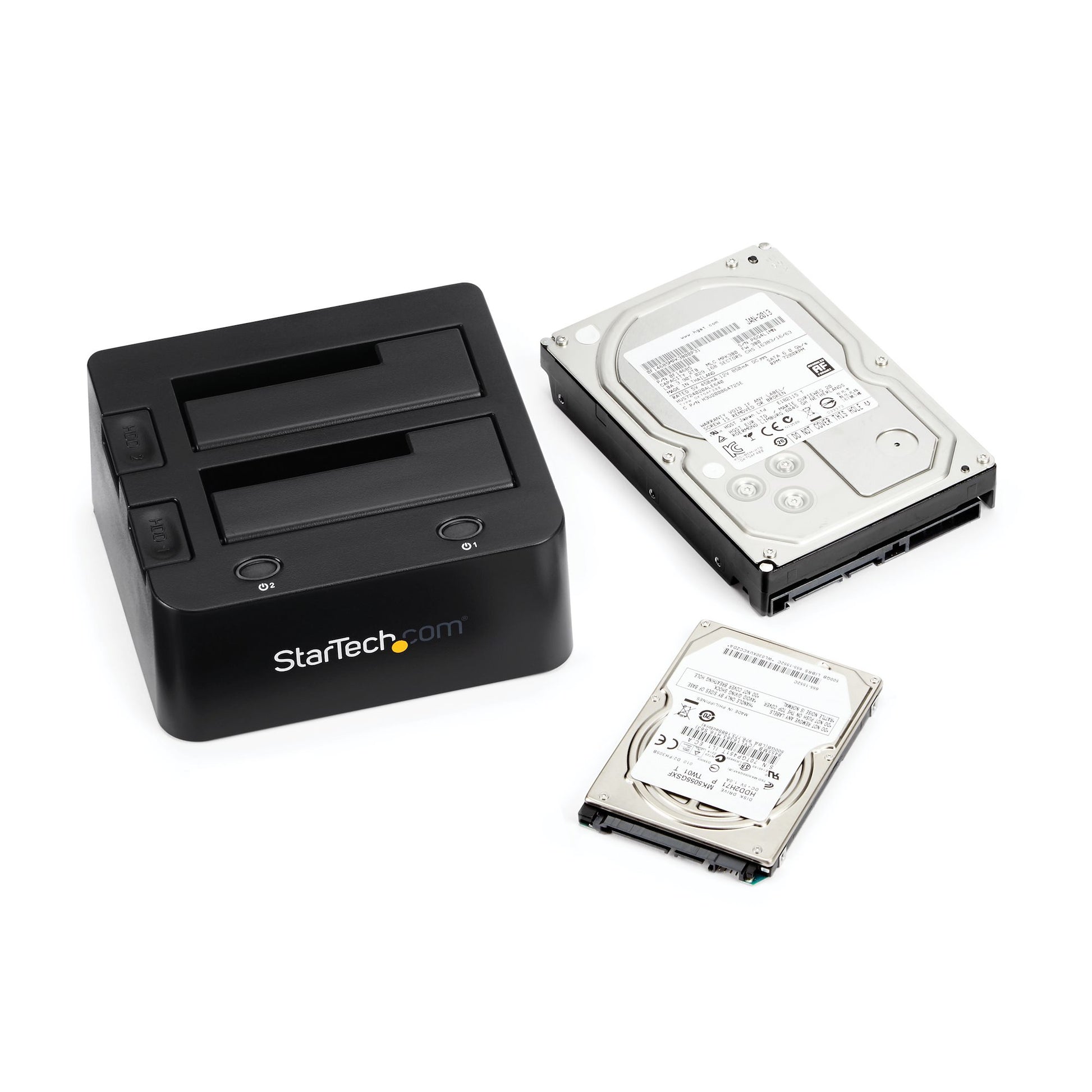 StarTech.com Dockingstation – USB-A, für 2× 2,5"/3,5" HDD/SSD (SATA/IDE, bis 6 TB)
