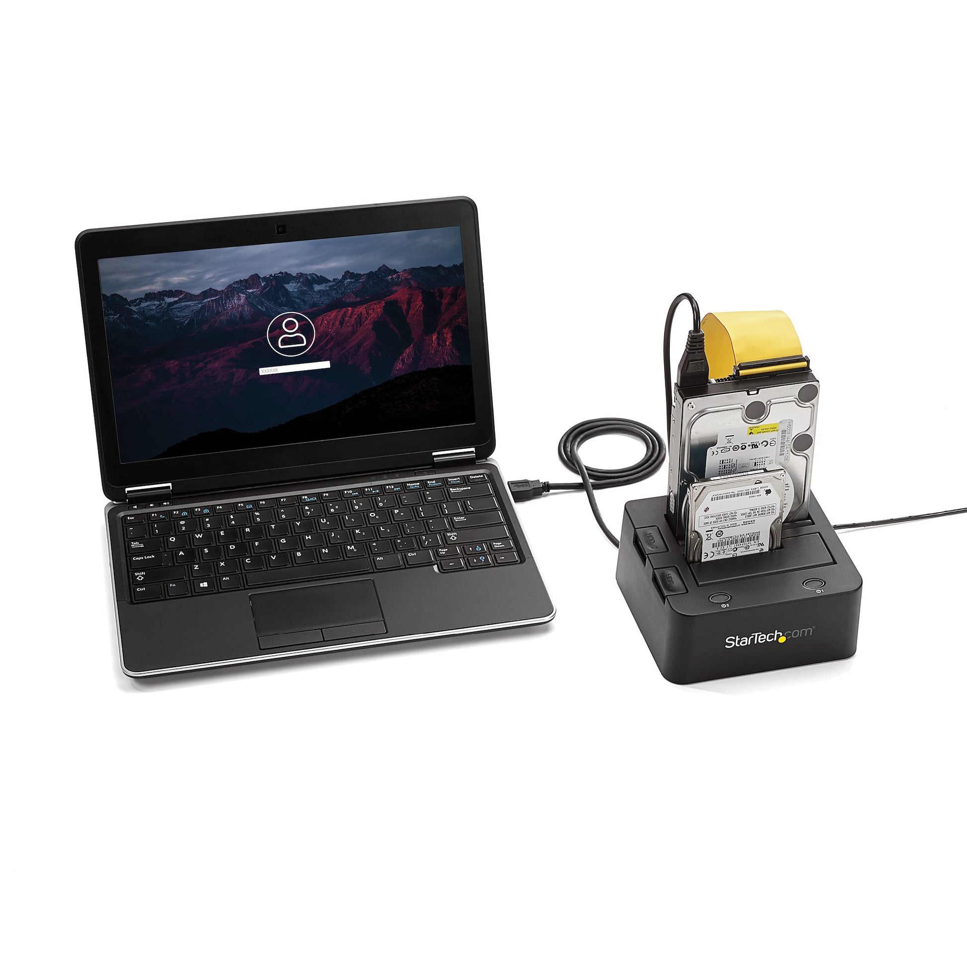 StarTech.com Dockingstation – USB-A, für 2× 2,5"/3,5" HDD/SSD (SATA/IDE, bis 6 TB)