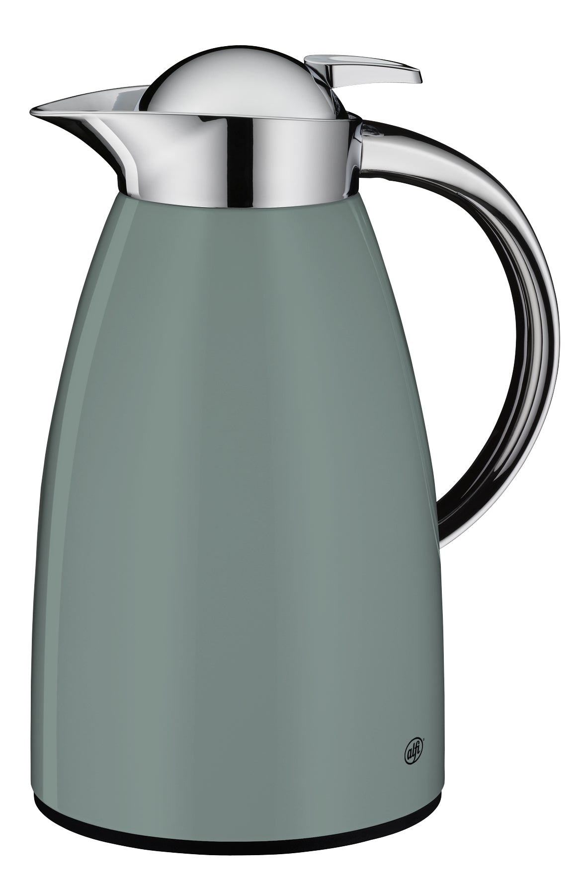 Alfi Thermoskanne Signo – 1 l, 18,9 × 14,5 × 26,5 cm, Edelstahl/Silikon, Grün, vakuumisoliert, auslaufsicher