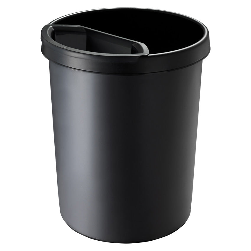 Helit Abfalleinsatz – 6 l – Kunststoff, Schwarz – B × H × T 315 × 295 × 150 mm – für H61061 & H61062