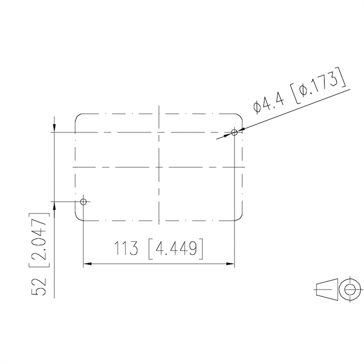 METZ CONNECT Aufputz-Box, 125×143,65×57 mm, Aluminium – Grau