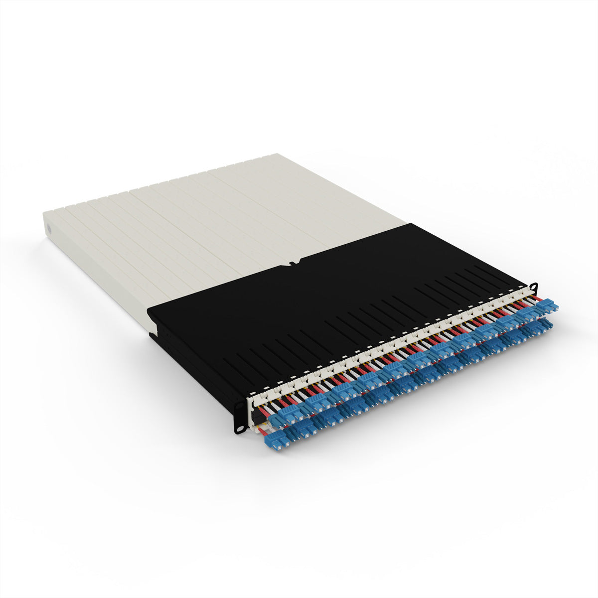 patchbox.one 30RU – Patchpanel LWL, 24× LC-SC, Single-Mode OS2, 1,8 m, 19"