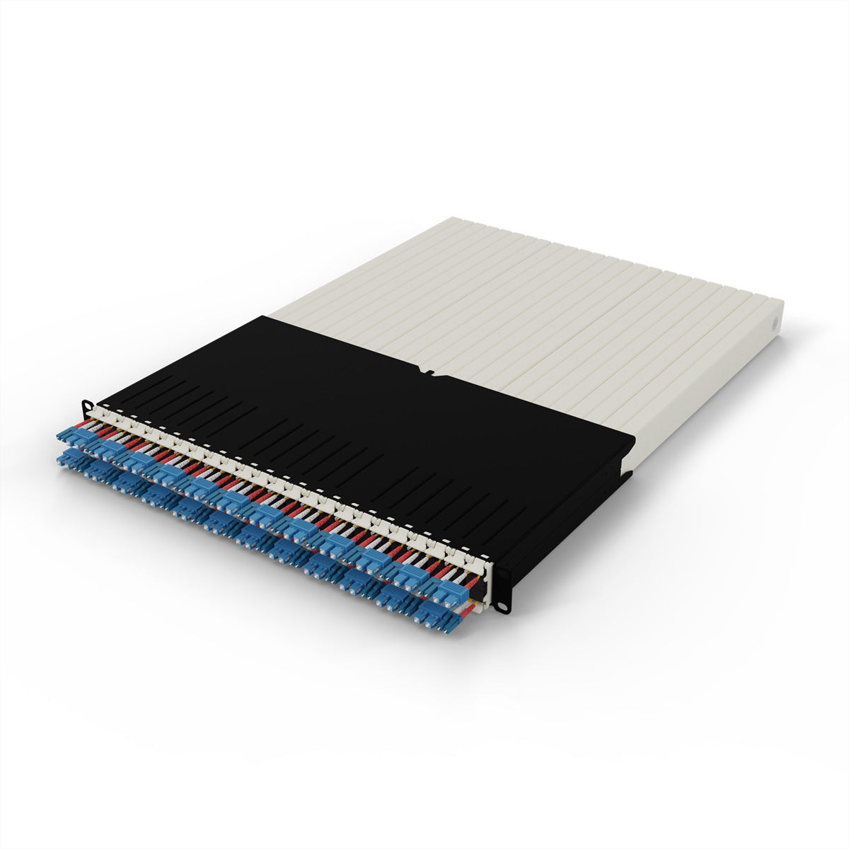 patchbox.one 30RU – Patchpanel LWL, 24× LC-SC, Single-Mode OS2, 1,8 m, 19"