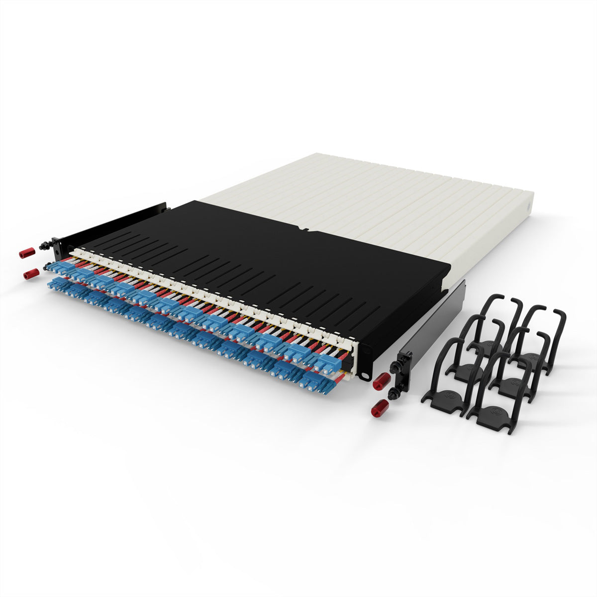 patchbox.one 30RU – Patchpanel LWL, 24× LC-SC, Single-Mode OS2, 1,8 m, 19"
