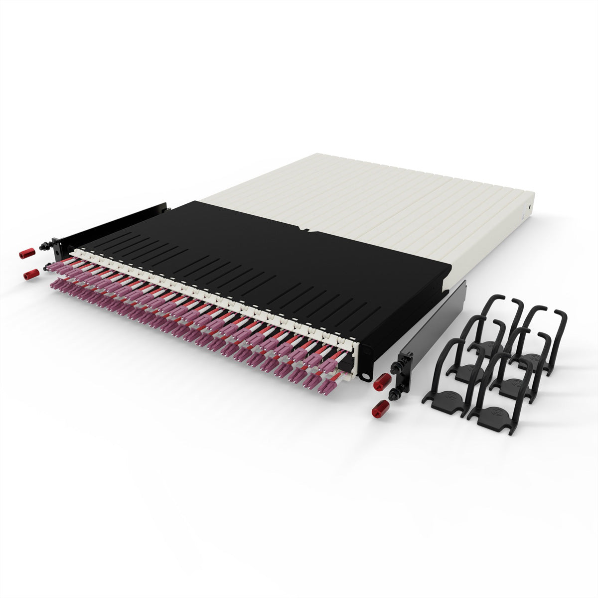 patchbox.one 30RU Patchpanel LWL – 24× LC‑LC OM4, 1,8 m, LSZH, 19"