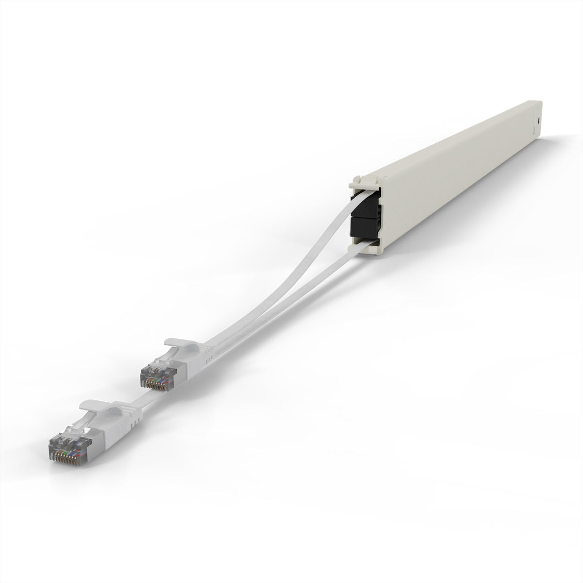 patchbox.one Kassette 46RU Patchkabel – Cat6a U/FTP (STP), 2,5 m, Weiss, RJ-45