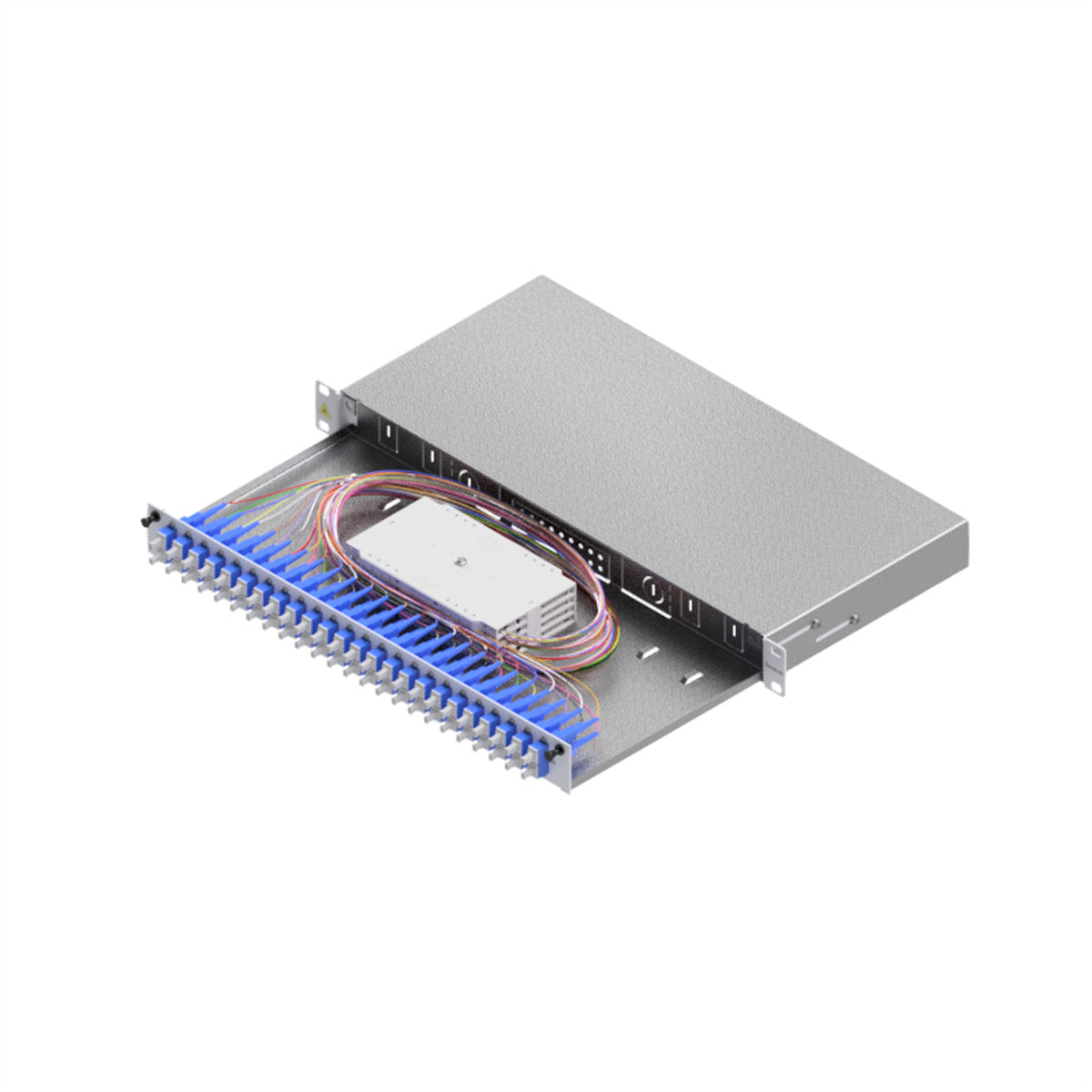 EasyLan LWL-Spleissbox Grade C – 19", 1U, 24× SC-Duplex, OS2