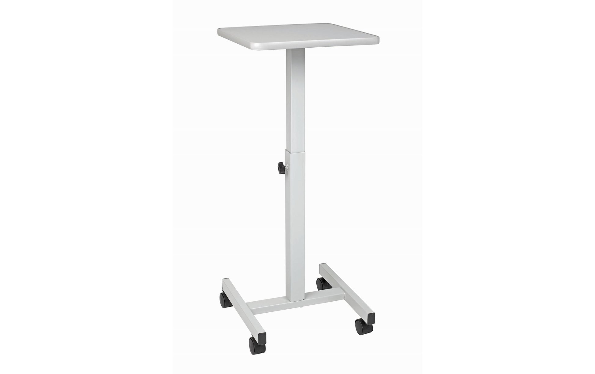 MAUL Projektionswagen – höhenverstellbar 64–100 cm, Tragkraft 20 kg, 4 Rollen (2 feststellbar), grau