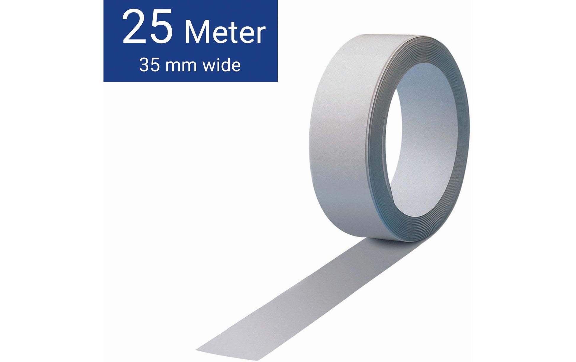 MAUL Ferroband Klebeband – permanent, Metall, 35 mm × 25 m, weiss