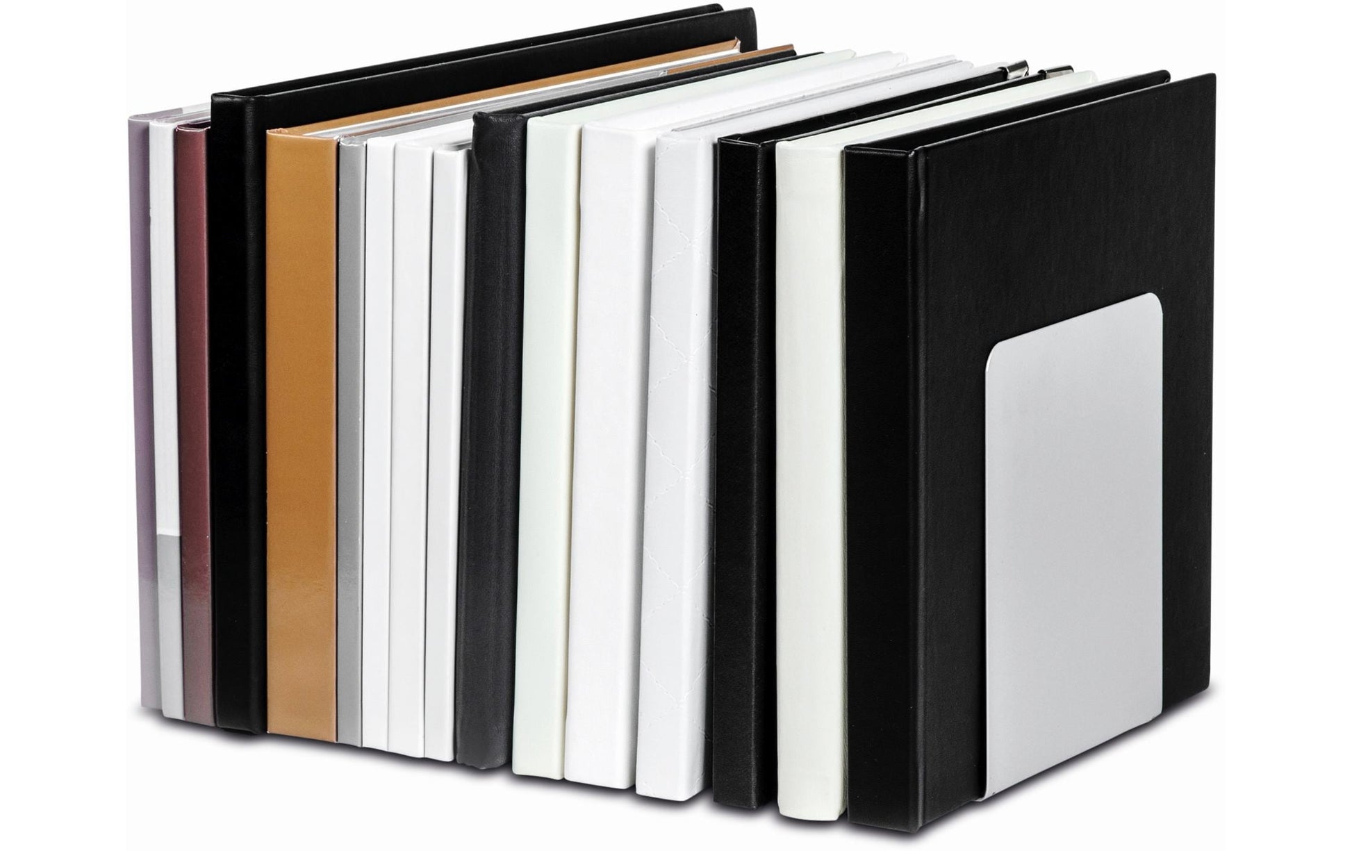 MAUL Buchstützen – 120 × 140 mm – Stahl, 2 Stück