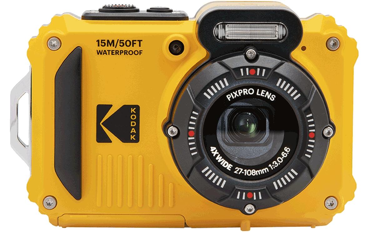 Kodak WPZ2 – Outdoor-Kompaktkamera, 16,3 MP 1/2,3", 1080p, 4× opt. Zoom, Gelb