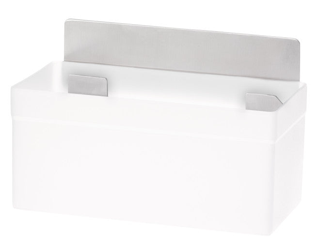 TESA Powerstrips Duschablage – Klebemontage – 5,3 × 11,5 × 1,1 cm – Silber/Transparent – Kunststoff/Edelstahl