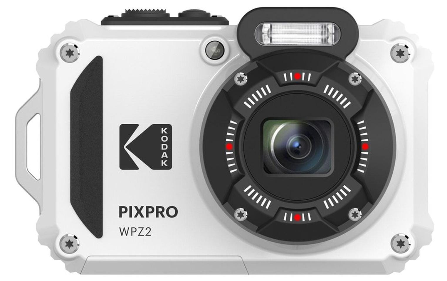Kodak WPZ2 – Outdoor-Kompaktkamera, 16,3 MP 1/2,3", 1080p, 4× optischer Zoom, Weiss