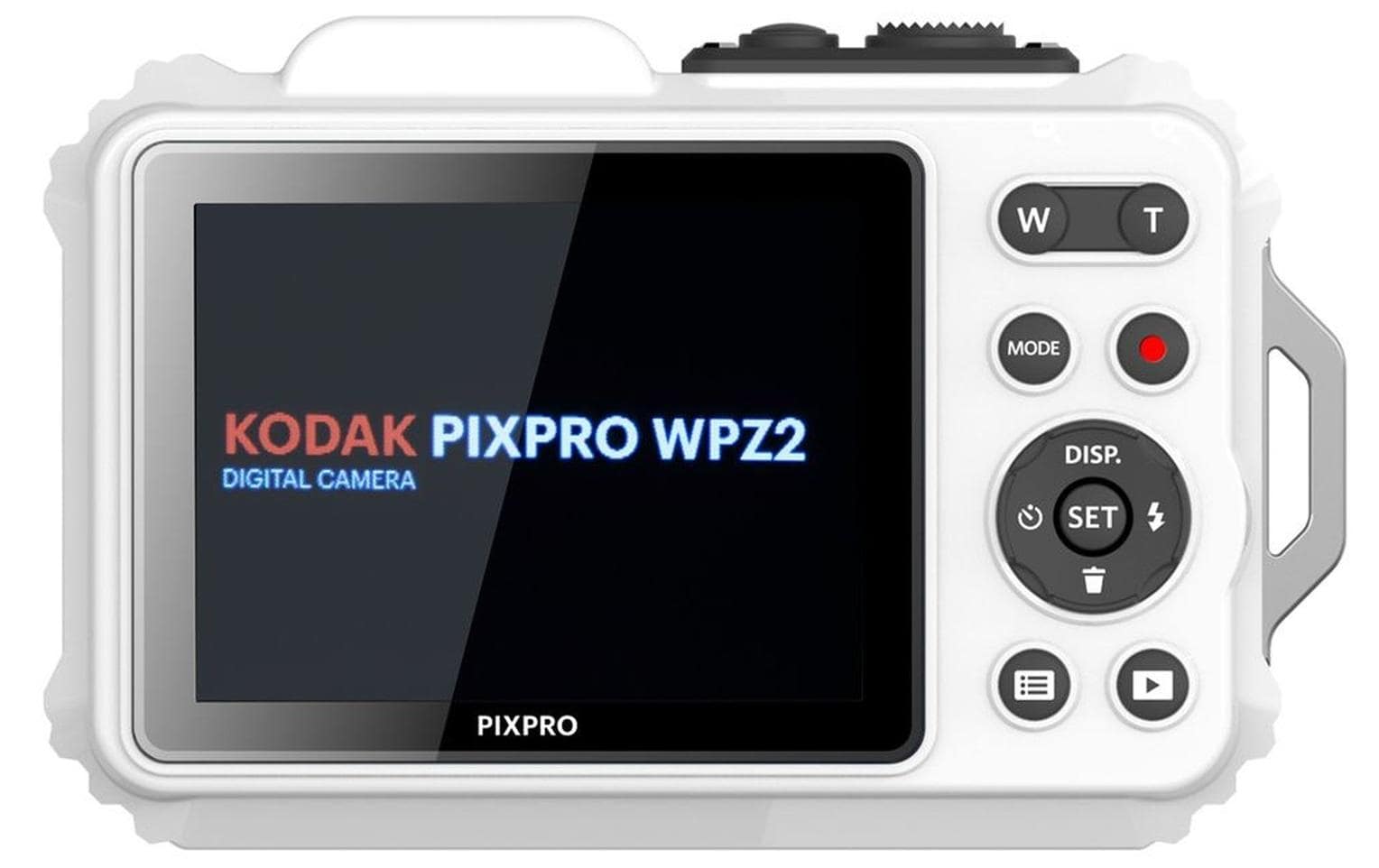 Kodak WPZ2 – Outdoor-Kompaktkamera, 16,3 MP 1/2,3", 1080p, 4× optischer Zoom, Weiss