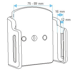 Brodit 511484 – Tisch-Ständer – Universal – Schwarz