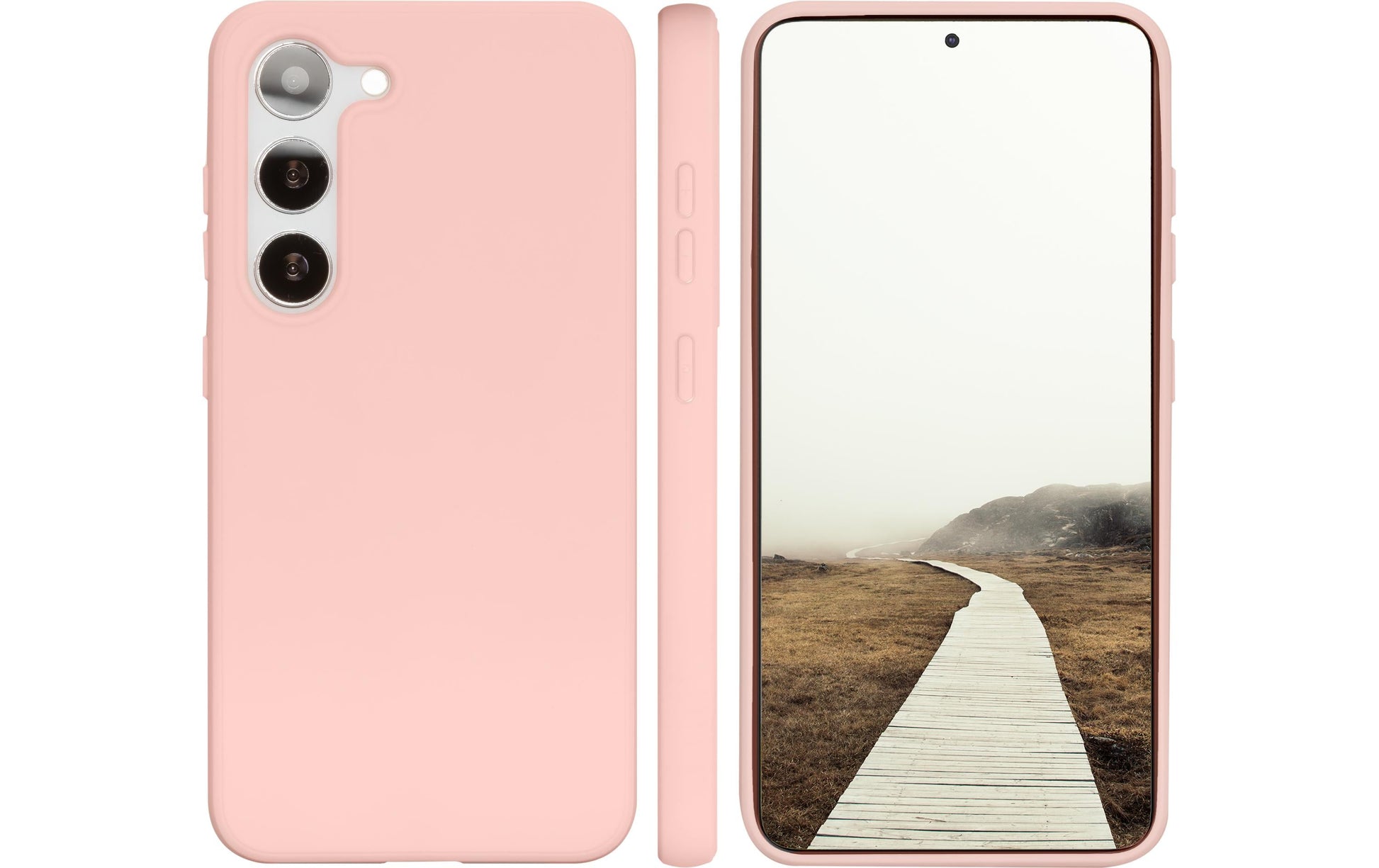 dbramante1928 Greenland Backcover – für Samsung Galaxy S23+, Recycling-Kunststoff, Pink Sand