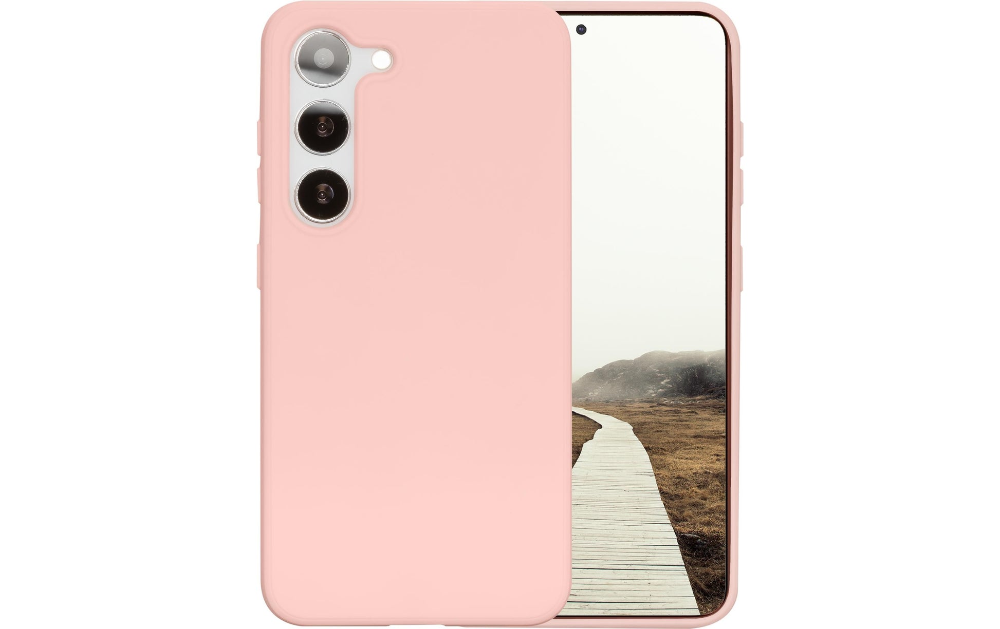 dbramante1928 Greenland – Backcover – für Samsung Galaxy S23, Recycling-Kunststoff, Pink Sand
