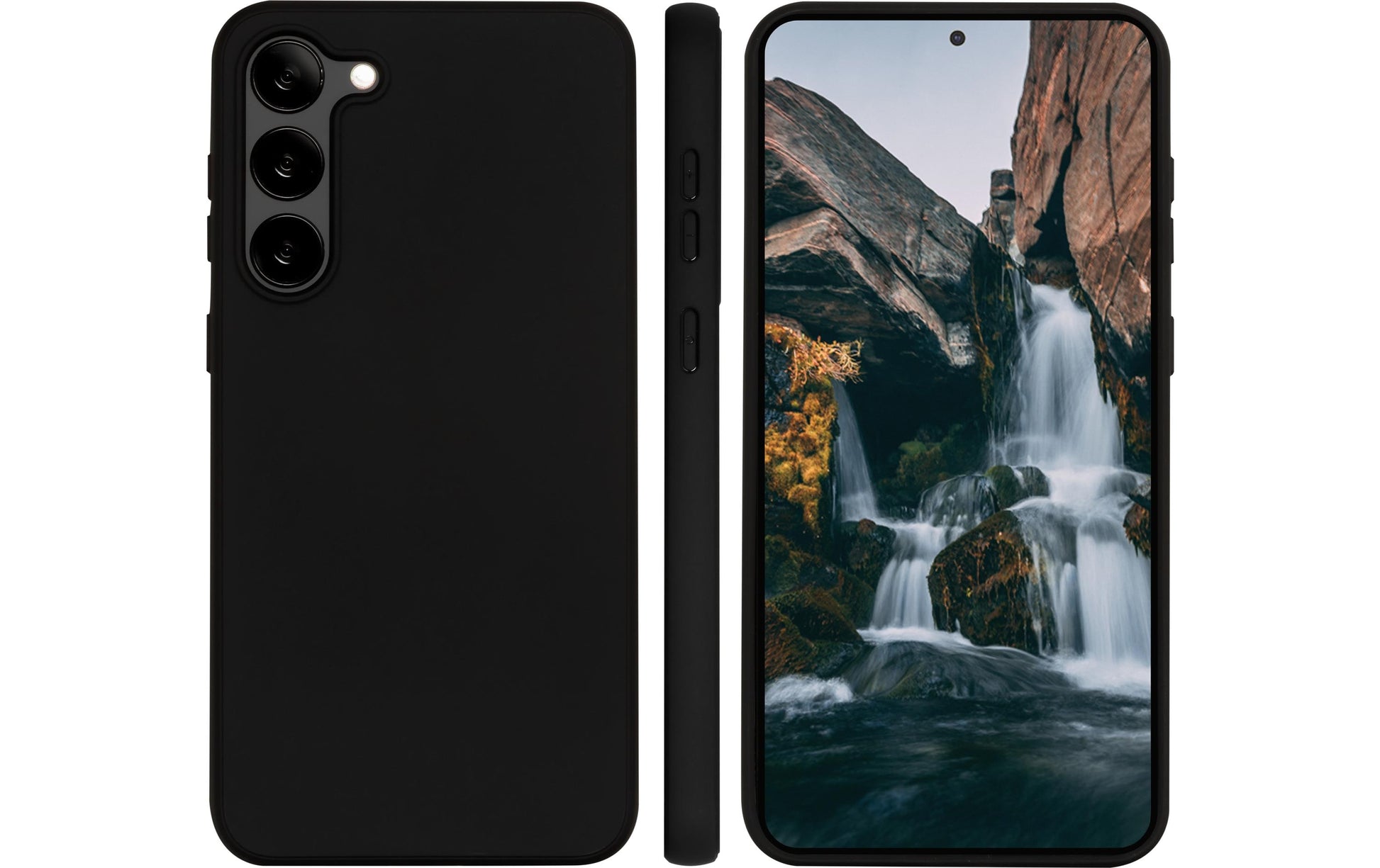 dbramante1928 Greenland Backcover – für Samsung Galaxy S23, Night Black, schlagfest, kratzresistent