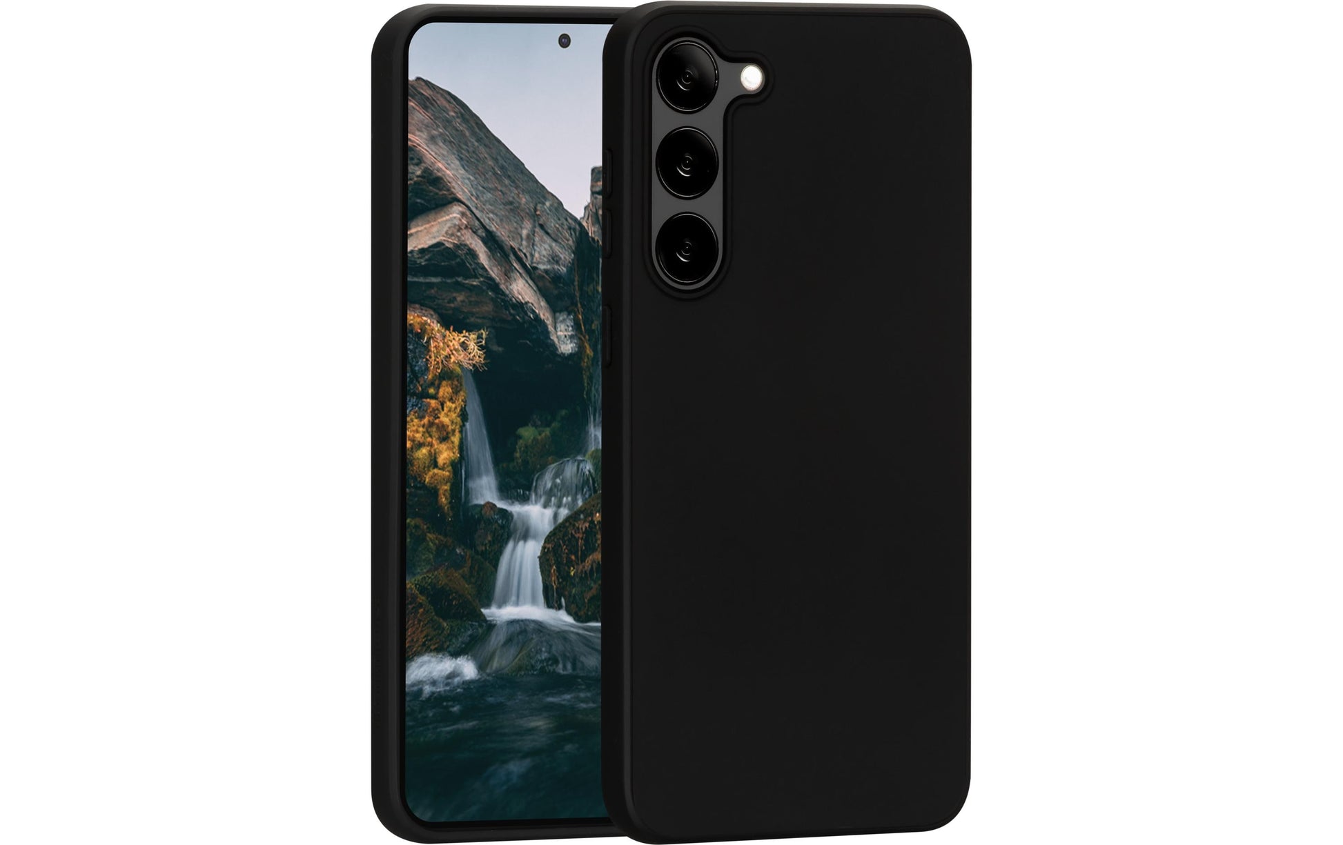 dbramante1928 Greenland Backcover – für Samsung Galaxy S23, Night Black, schlagfest, kratzresistent