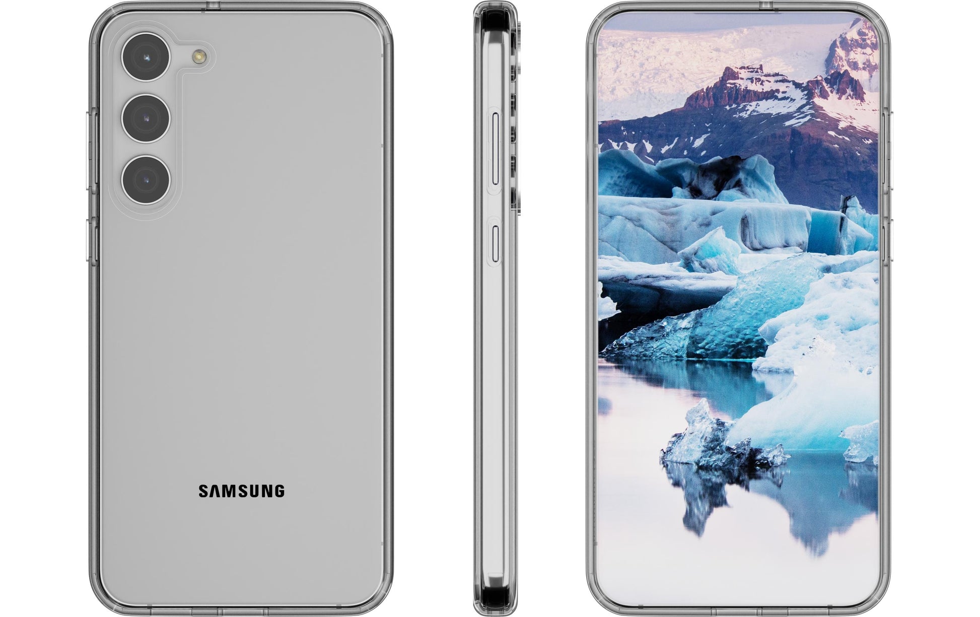 dbramante1928 Iceland Pro Backcover – für Samsung Galaxy S23, transparent, bis 3 m sturzsicher