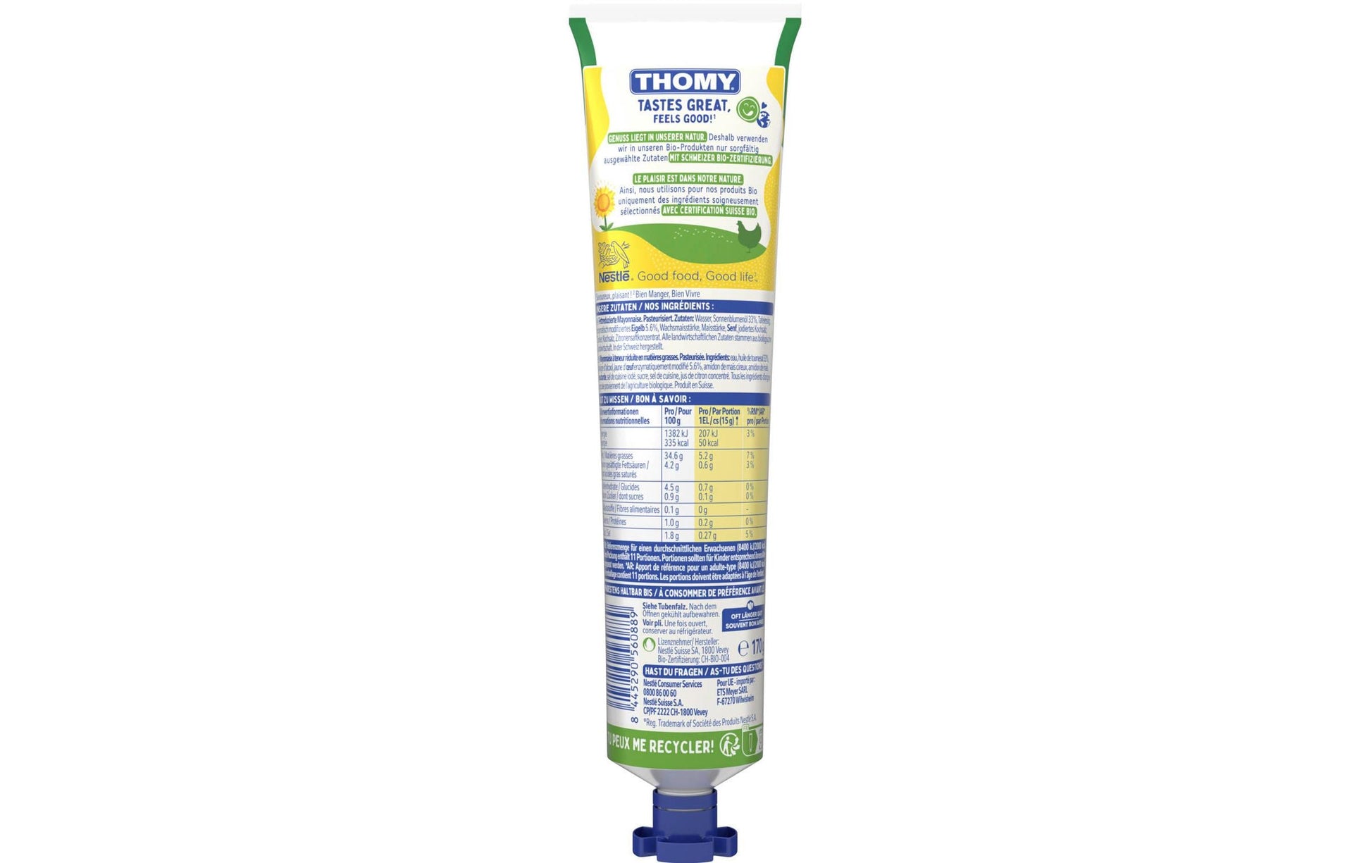 Thomy Kalorienreduzierte Bio-Mayonnaise – 170 g
