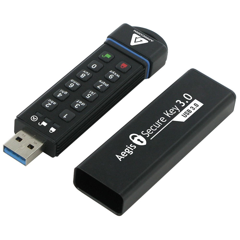 Apricorn Aegis Secure Key USB3 240 GB – für Windows/Mac/Linux