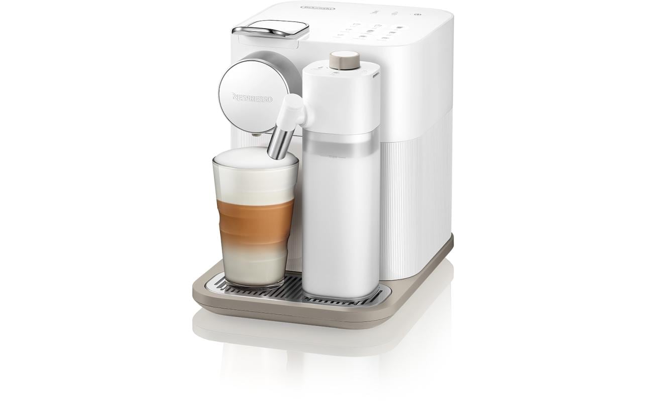 De’Longhi Gran Lattissima Kapselmaschine – für Nespresso-Kapseln, 19 bar, 1,3 l, Weiss