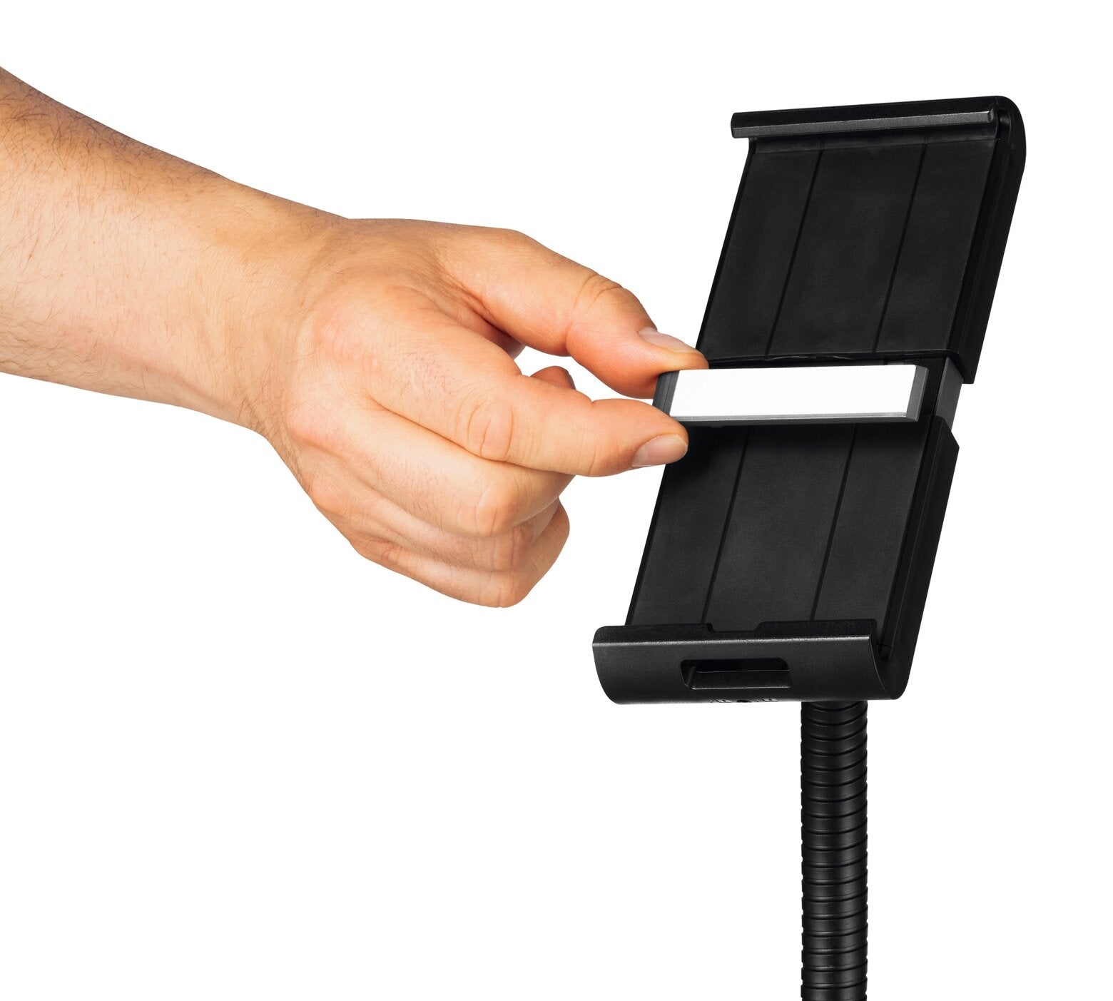Durable Tablet-Bodenständer für 7,0–13,0" – dreh-/neigbar, Diebstahlschutz – Metall/Kunststoff, schwarz