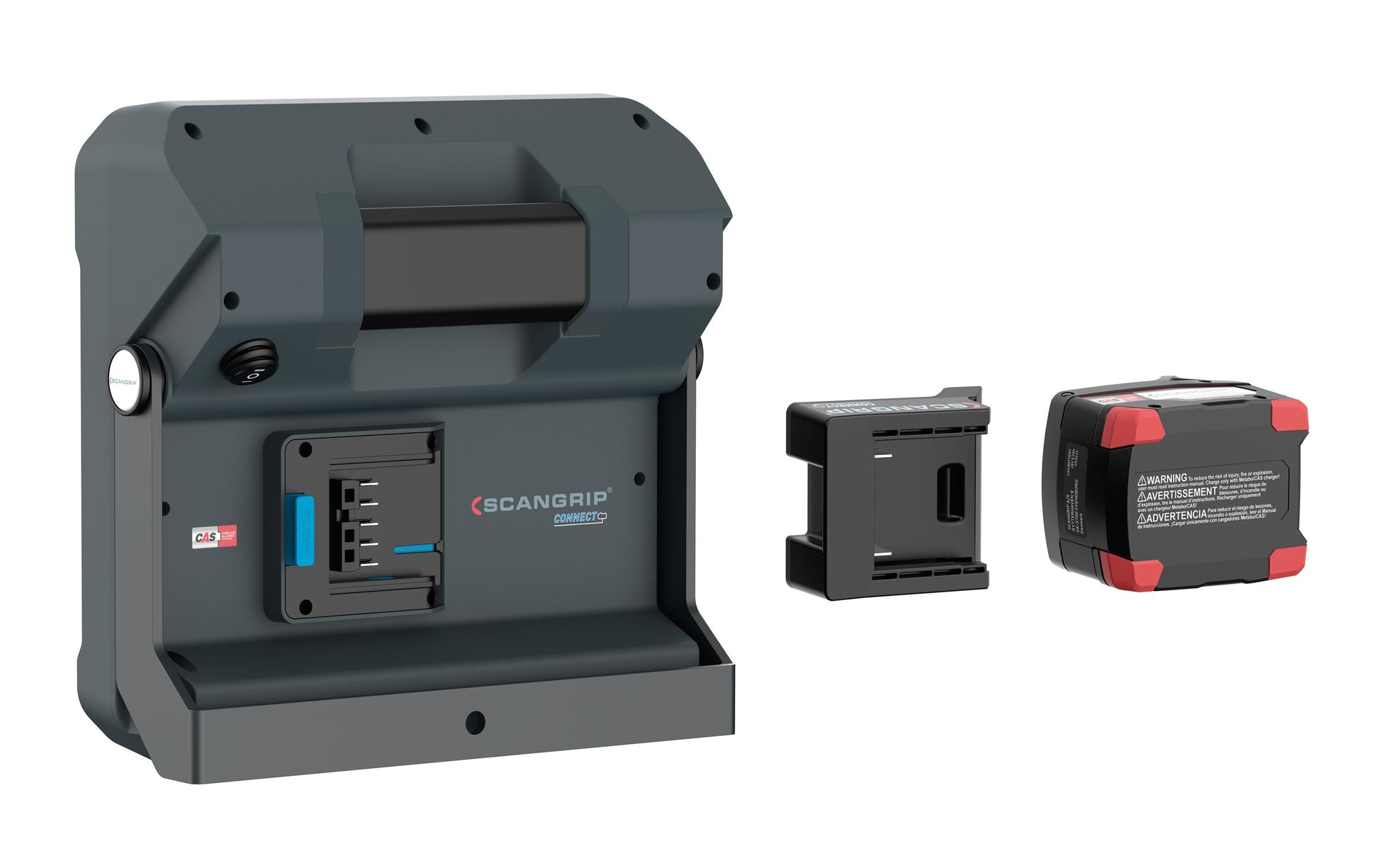 SCANGRIP Akku-Leuchte Vega 4 Connect – 4000 lm, 40 W, 6000 K, dimmbar, IP54, schwarz