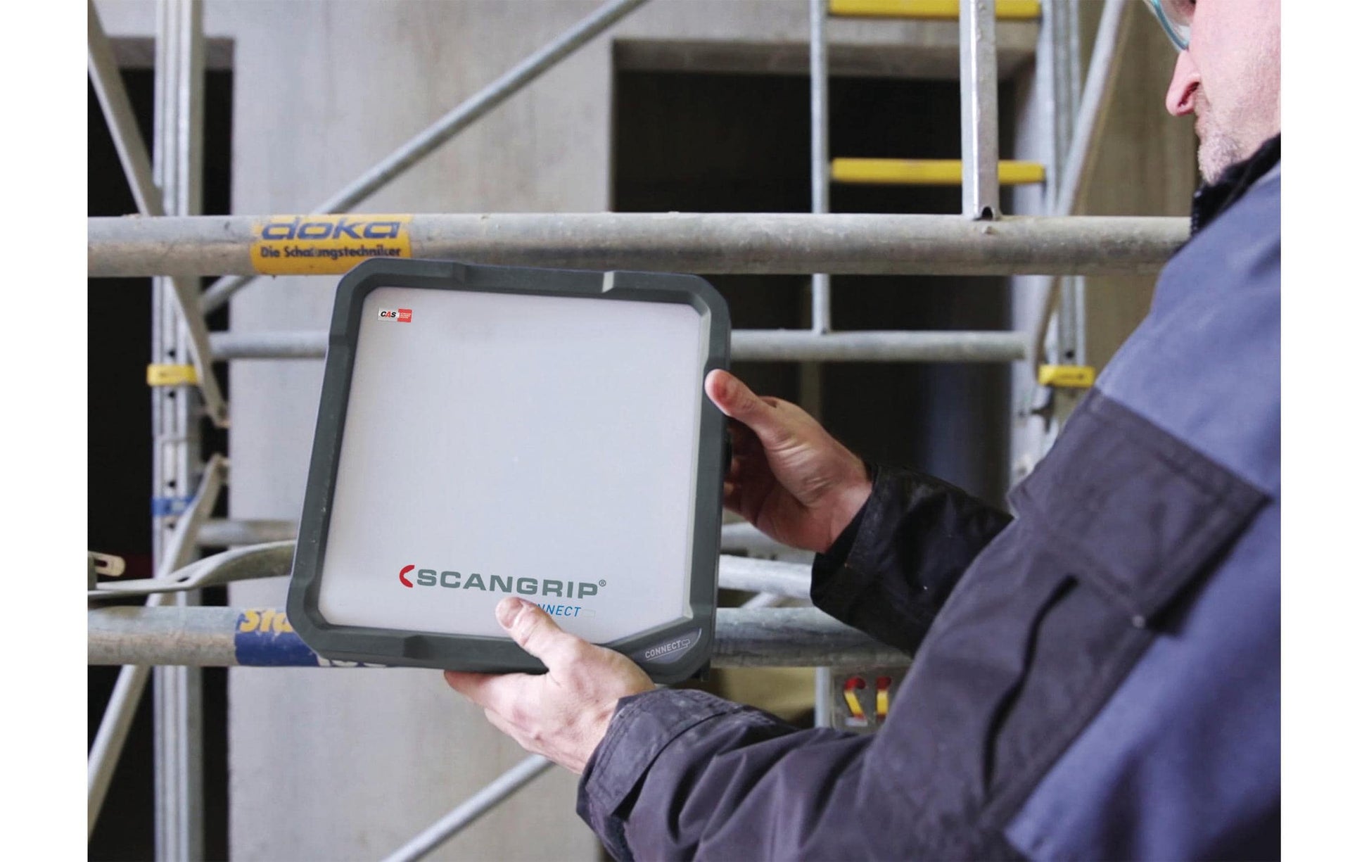 SCANGRIP Akku-Leuchte Vega 4 Connect – 4000 lm, 40 W, 6000 K, dimmbar, IP54, schwarz