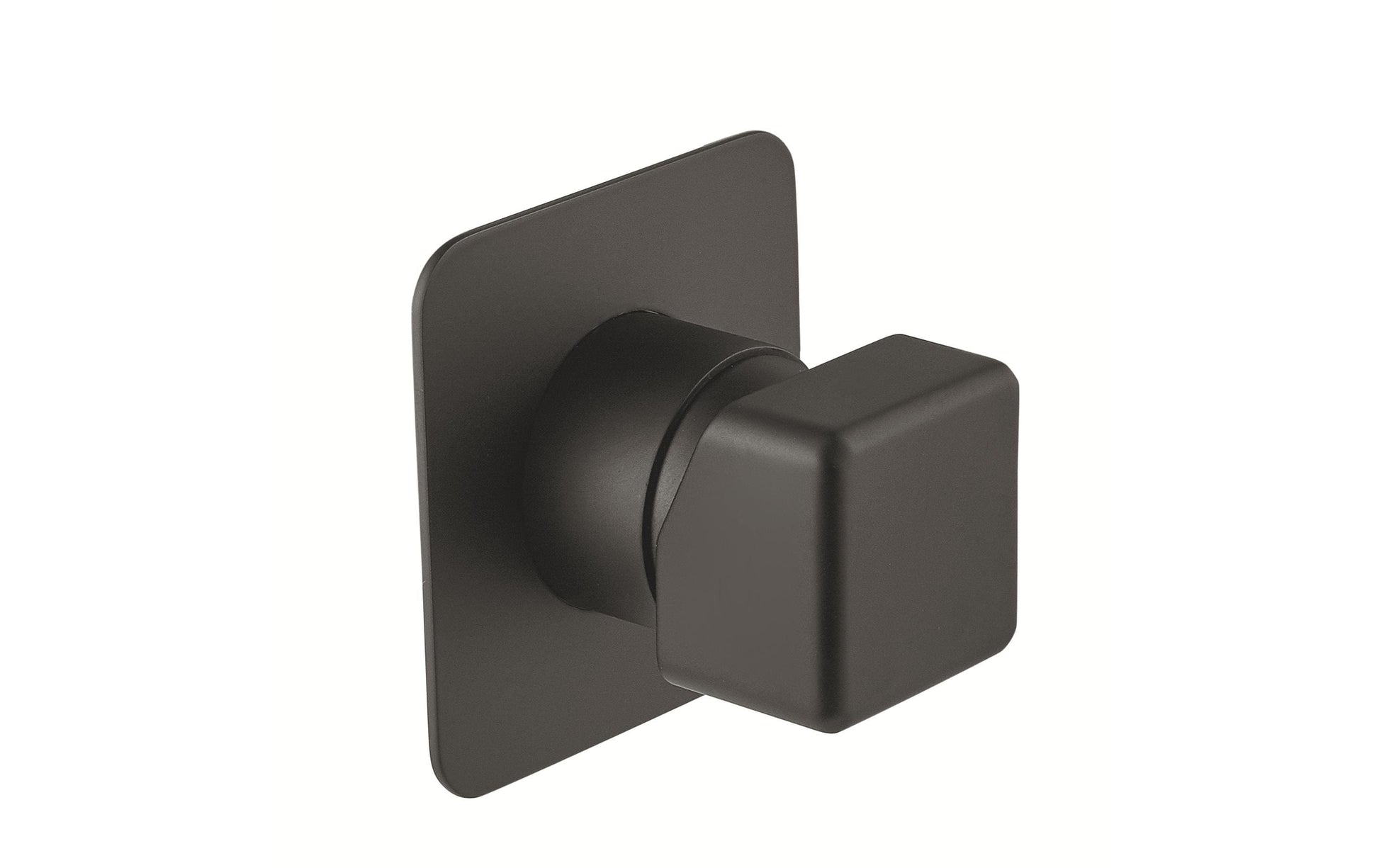 Webert ONE-X Einhebelmischer Unterputz-Brausebatterie – Anschlussmass 1/2, Breite 80 mm, Metall, Schwarz, Wandmontiert
