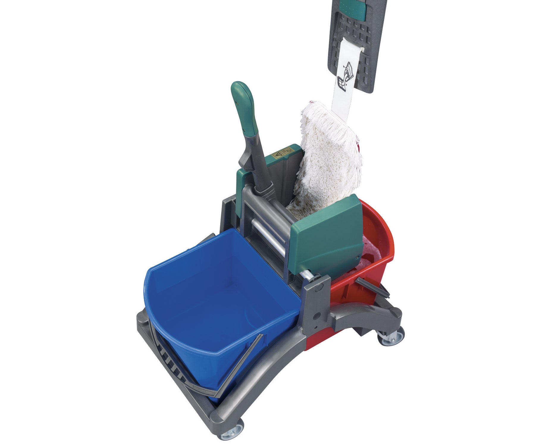 Leifheit Professionelles Flachwisch-System – Bodenwischer – Wischbreite 50 cm, Teleskopstiel, Silber